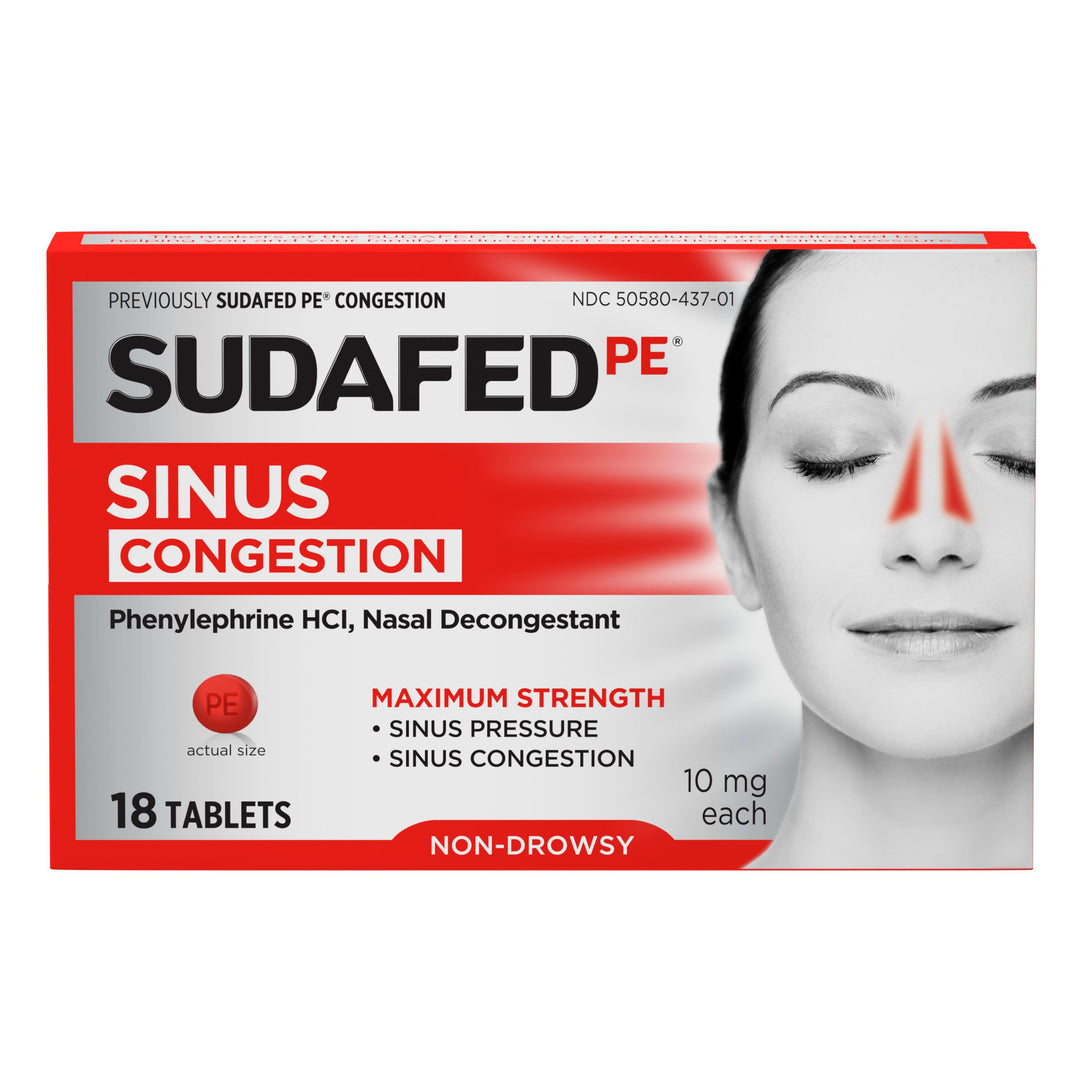 Sudafed Congestion 72/18 Cnt.