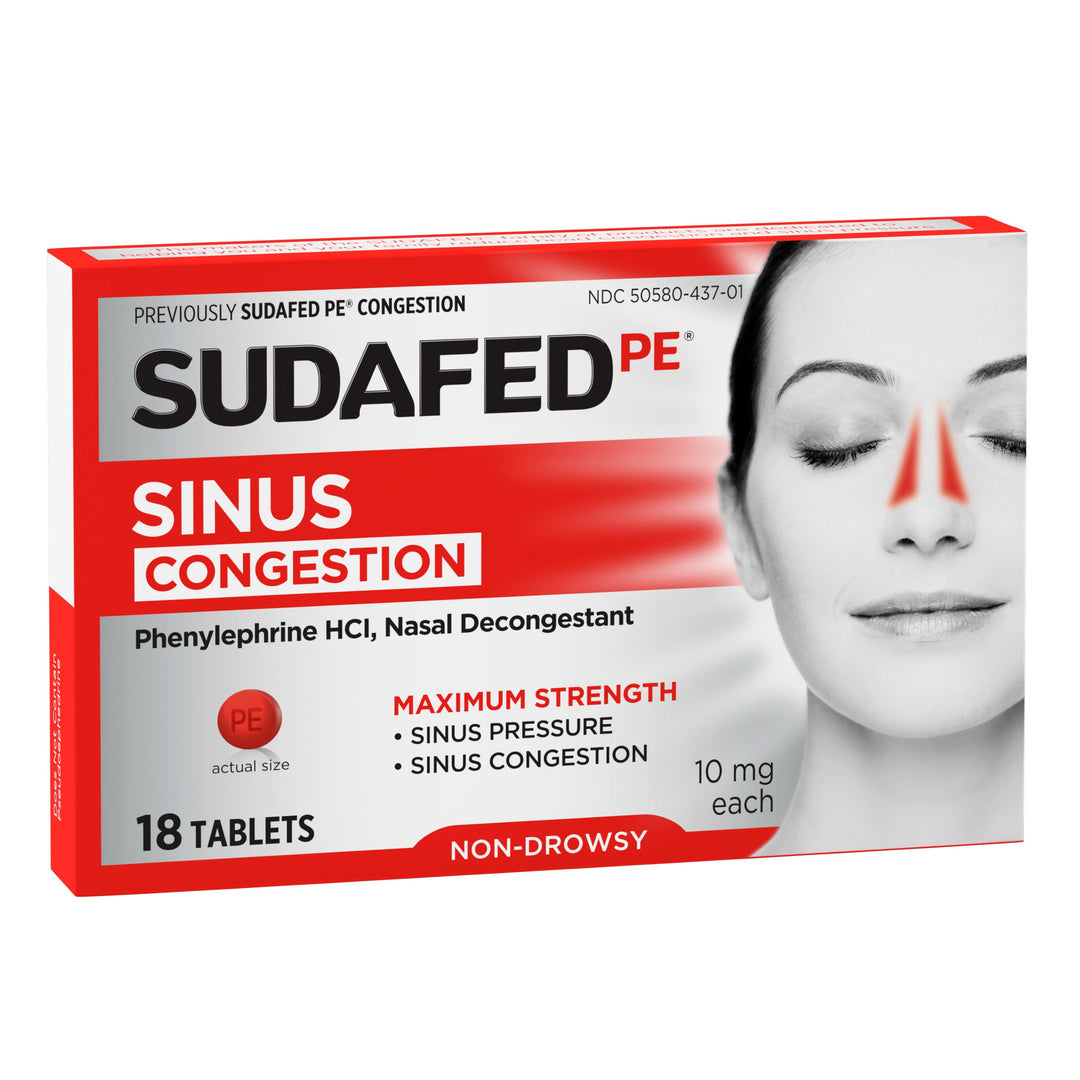 Sudafed Congestion 72/18 Cnt.