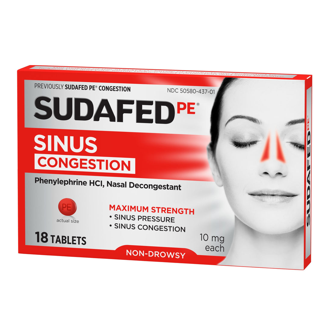 Sudafed Congestion 72/18 Cnt.