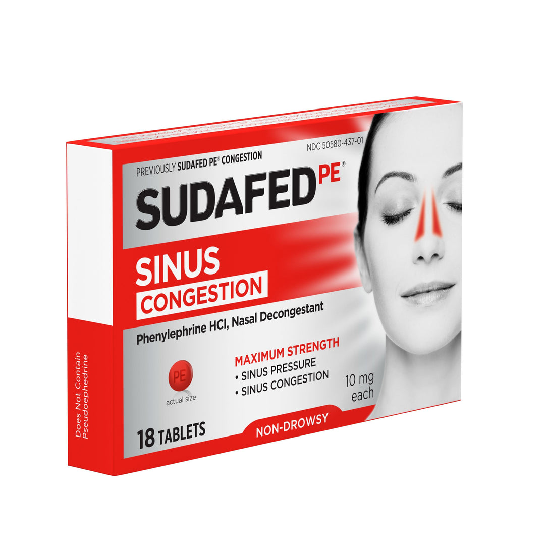 Sudafed Congestion 72/18 Cnt.