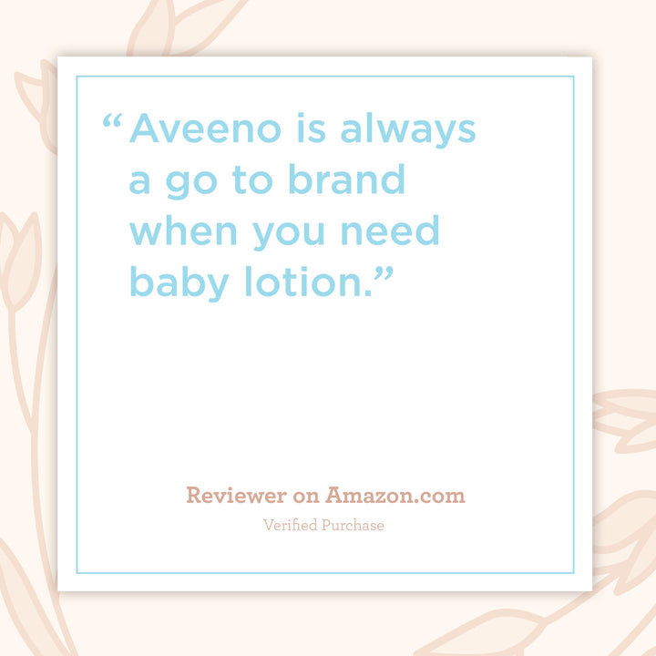 Aveeno Baby Daily Moisture Lotion Fragrance Free-12 fl oz.s-3/Box-4/Case