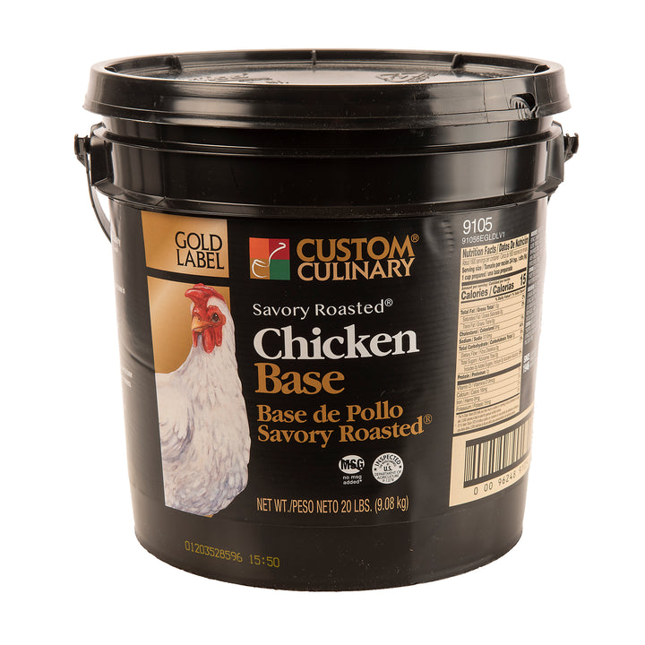 Gold Label No Msg Added Savory Roasted Chicken Base-20 lb.-1/Case