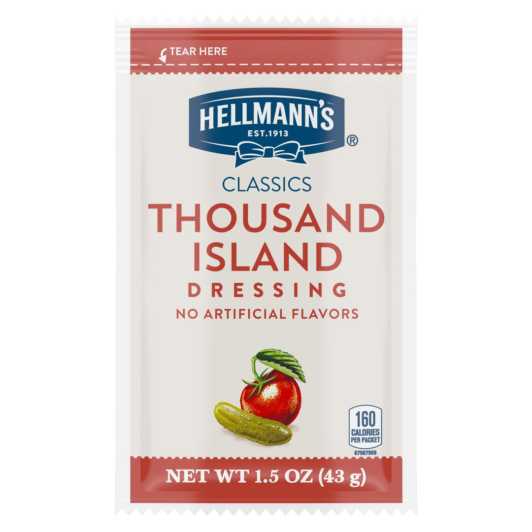 Hellmann's Classics Thousand Island Salad Dressing Single Serve-1.5 oz.-102/Case