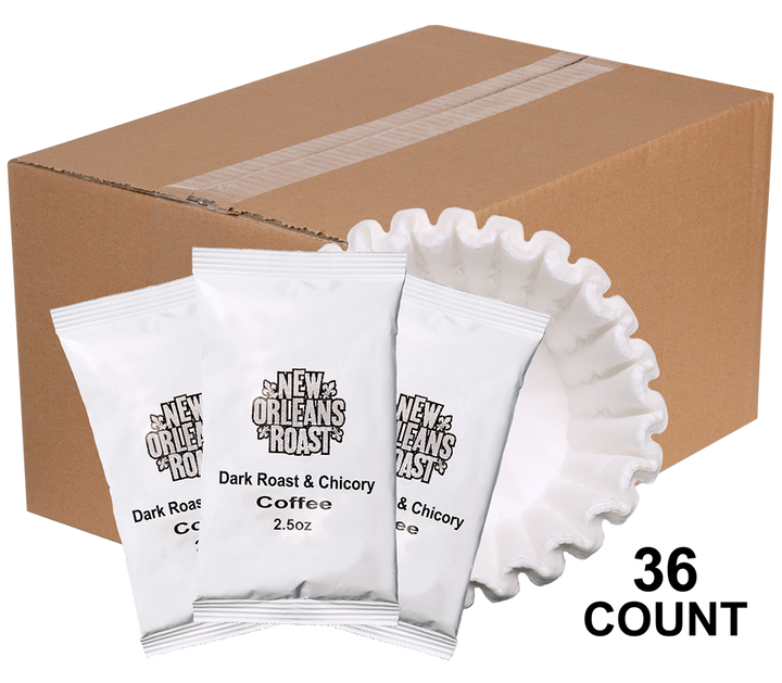 New Orleans Roast Coffee And Chicory-2.5 oz.-36/Box-1/Case