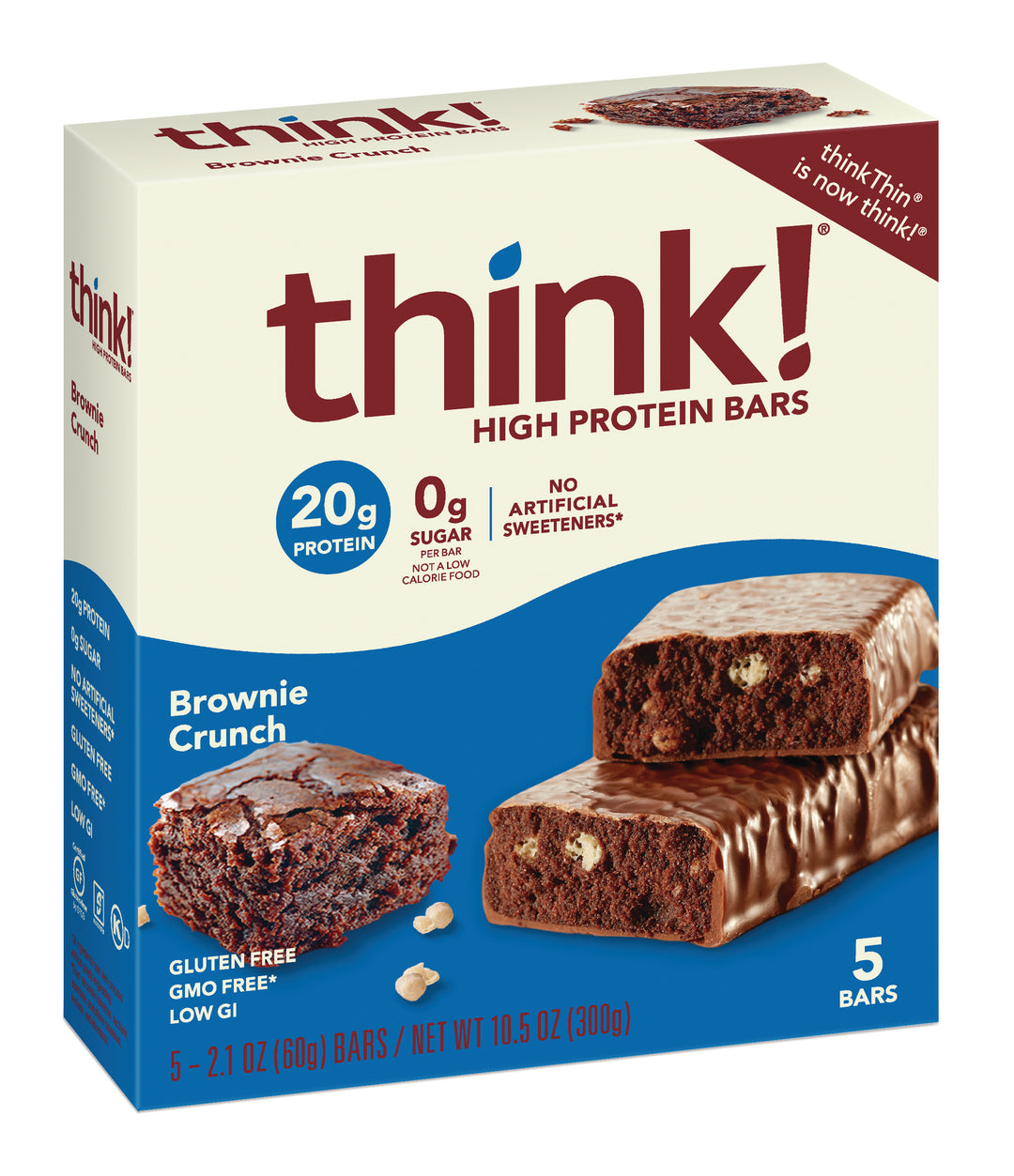 Thinkthin Brownie Crunch Bars-10.5 oz.-6/Box-4/Case