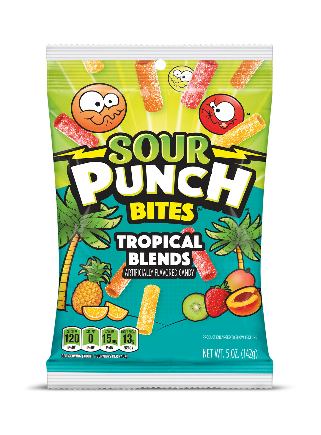 Sour Punch Tropical Bites-5 oz.-12/Case