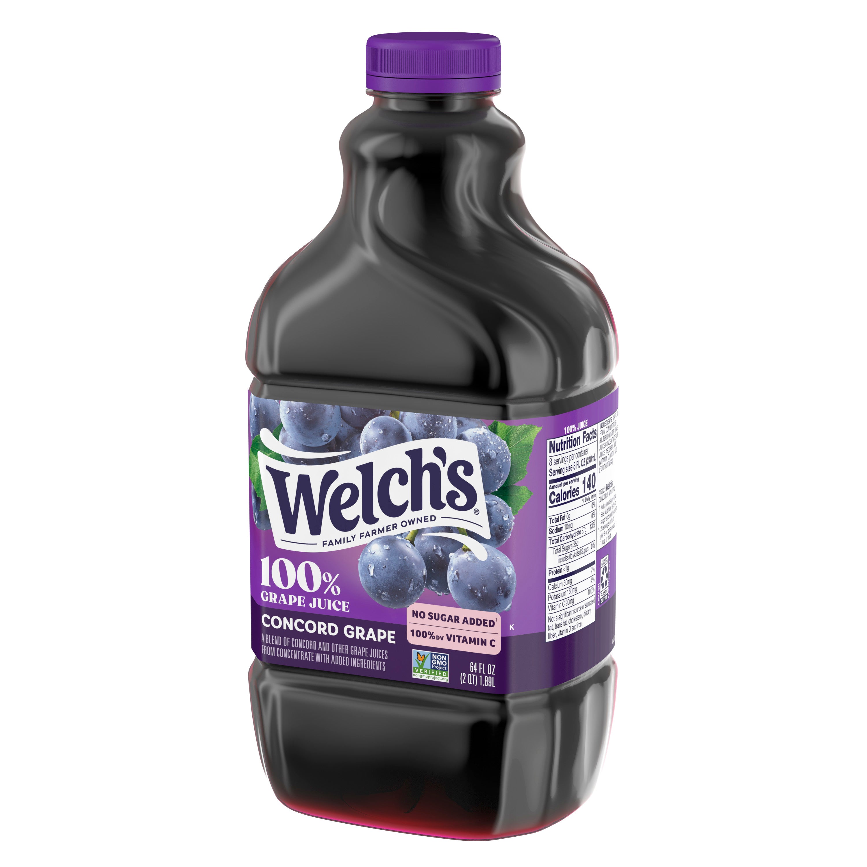 Welch's 100% Purple Grape Juice-64 fl oz.-8/Case MPN# WPD21100