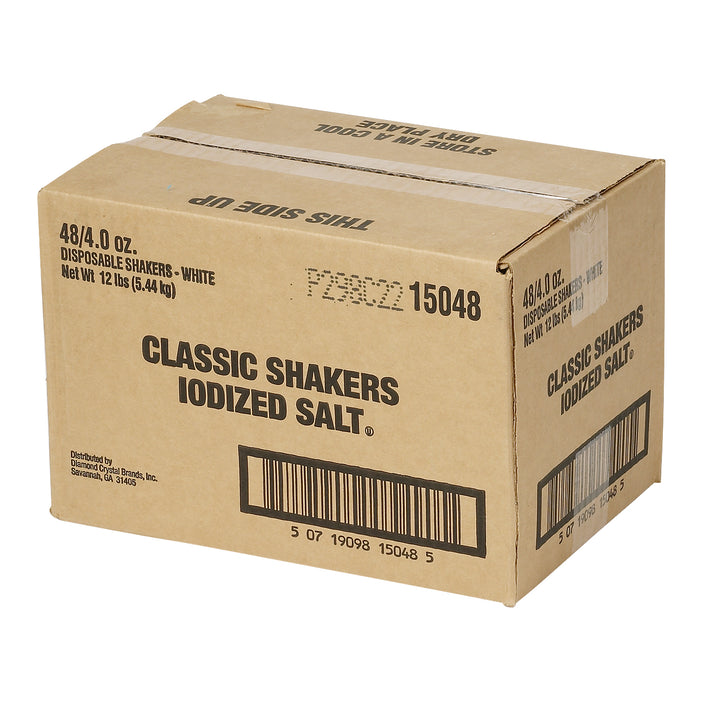 Diamond Crystal Salt Shakers White-4 oz.-48/Box-48/Case