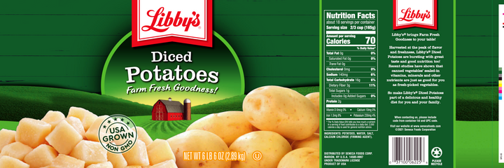 Libby's Potato Libby Diced-102 oz.-6/Case