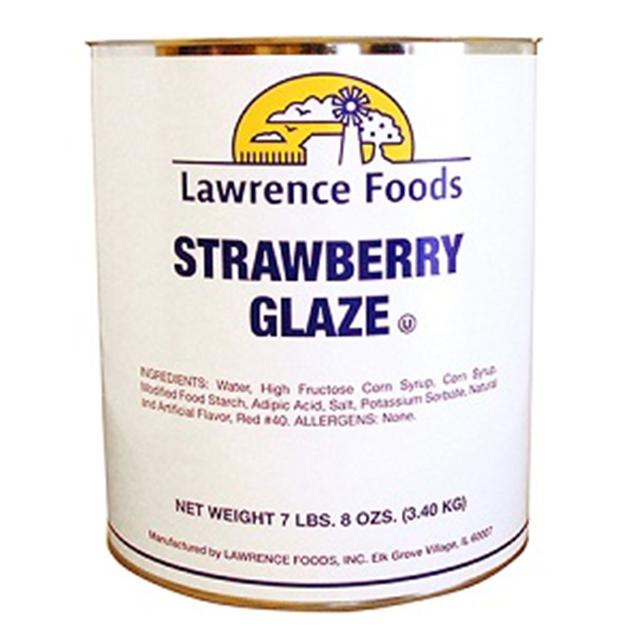 Lawrence Foods Strawberry Glaze-7.5 lb.-6/Case