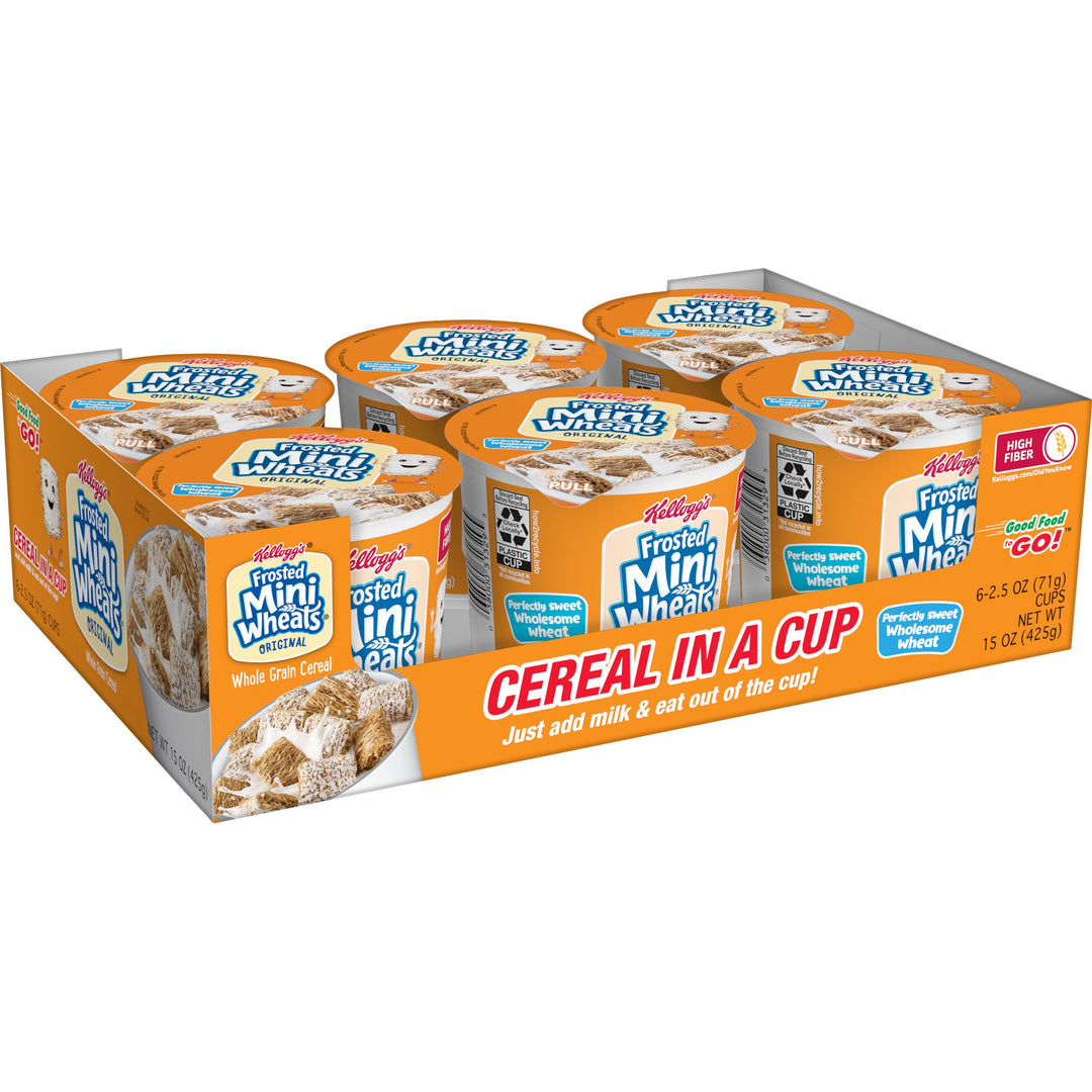 Kellogg's Mini Wheats Bite Size Frosted Cereal-2.5 oz.-6/Box-10/Case