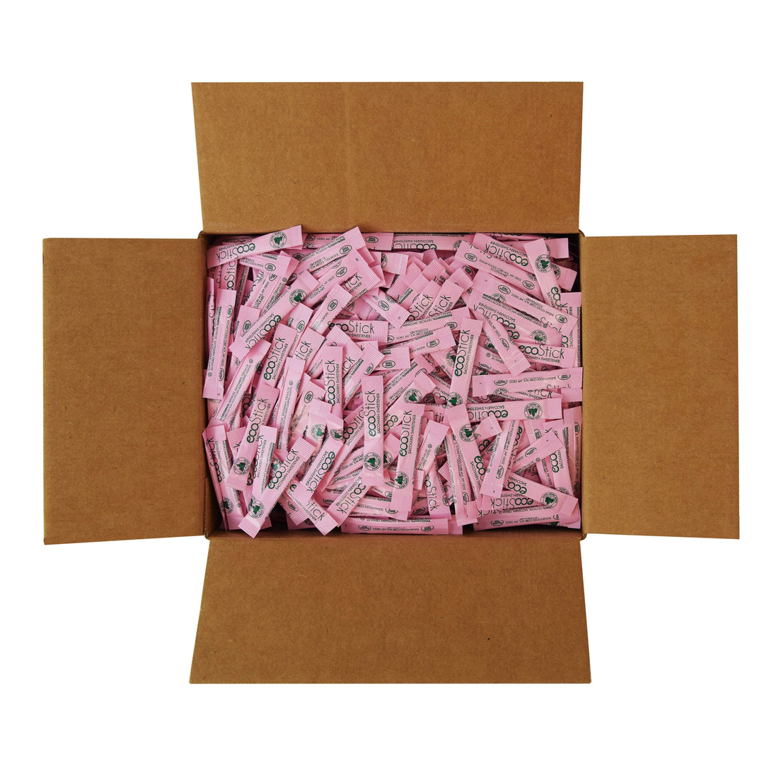 Ecostick Saccharin Sugar Substitute-Pink Sticks-0.5 Gram-2000/Case