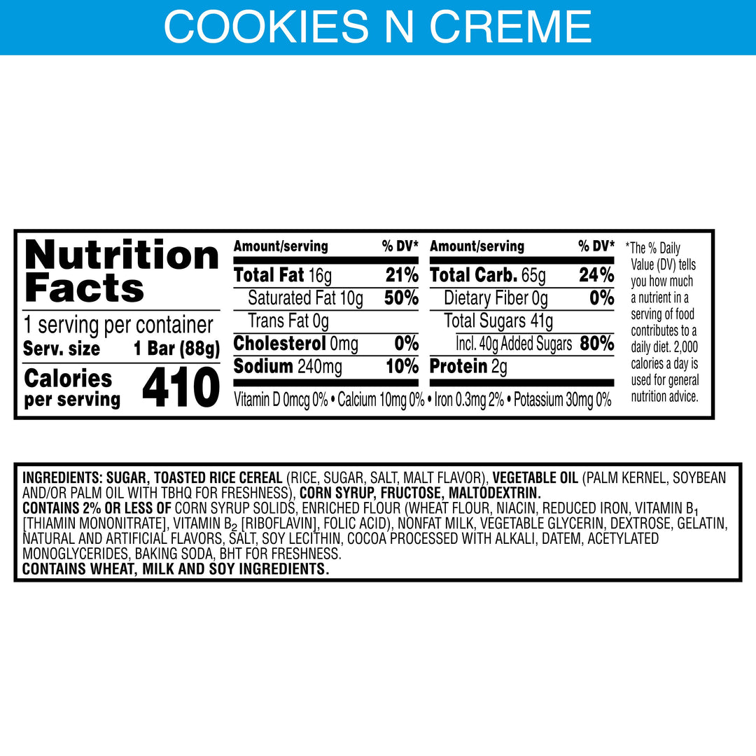 Rice Krispies Rice Krispie Treats Square Cookies & Creme-3.1 oz.-12/Box-6/Case