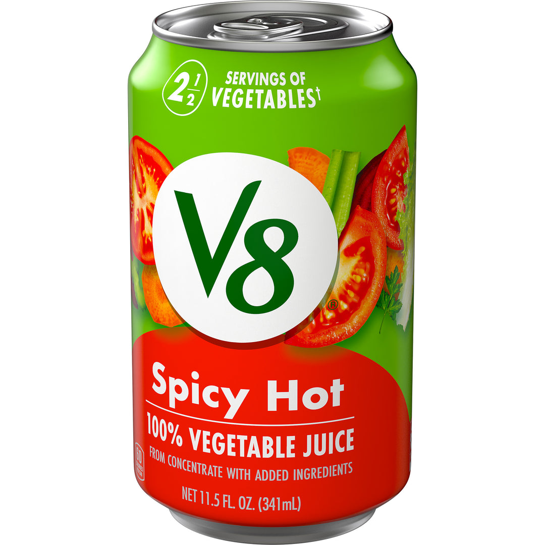 V8 Spicy Hot Vegetable Juice-11.5 fl oz.s-24/Case