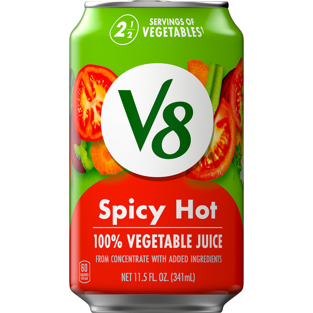 V8 Spicy Hot Vegetable Juice-11.5 fl oz.s-24/Case