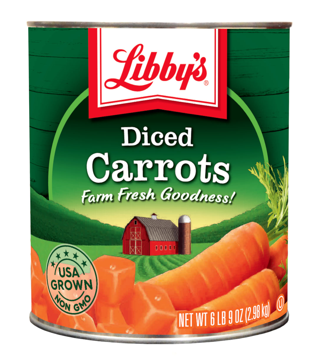 Libby's Carrots Diced Low Sodium-105 oz.-6/Case