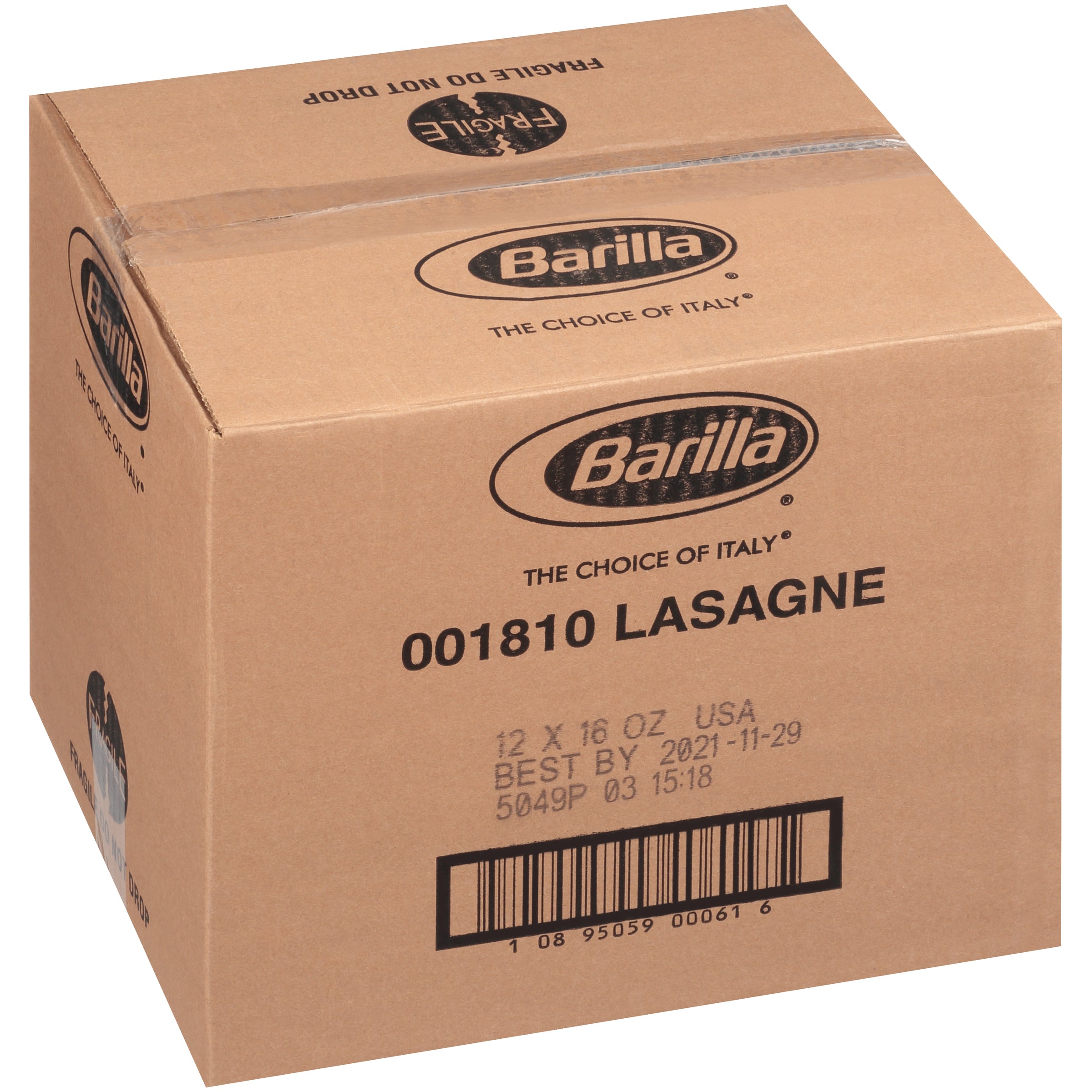 クリスマスファッション Pasta-16 Lasagna Wavy Barilla oz.-12/Case 1000001810 MPN# バッグ