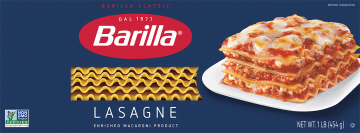 Barilla Wavy Lasagna Pasta-16 oz.-12/Case
