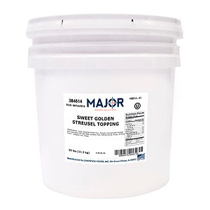 Major Bakery Solutions Sweet Golden Streusel Topping-25 lb.
