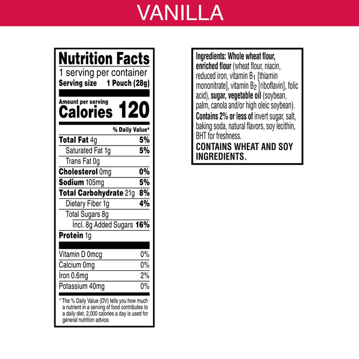 Kellogg Grahams Crackers Vanilla Snack-1 oz.-210/Case