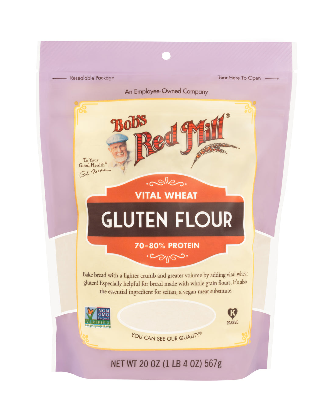 Bob's Red Mill Natural Foods Inc Wheat Gluten-20 oz.-4/Case