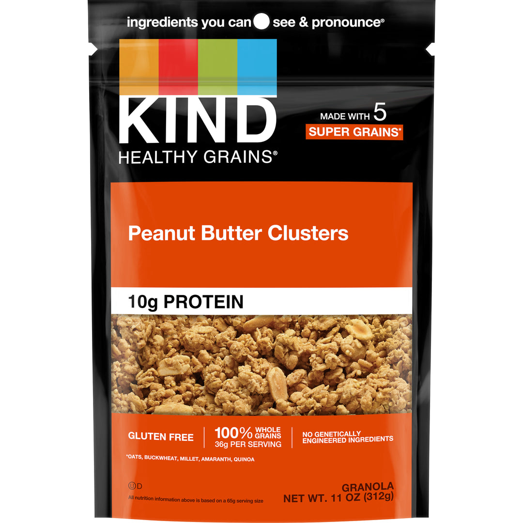 Kind Healthy Snacks Granola Peanut Butter Whole Grain Granola Clusters-11 oz.-6/Case