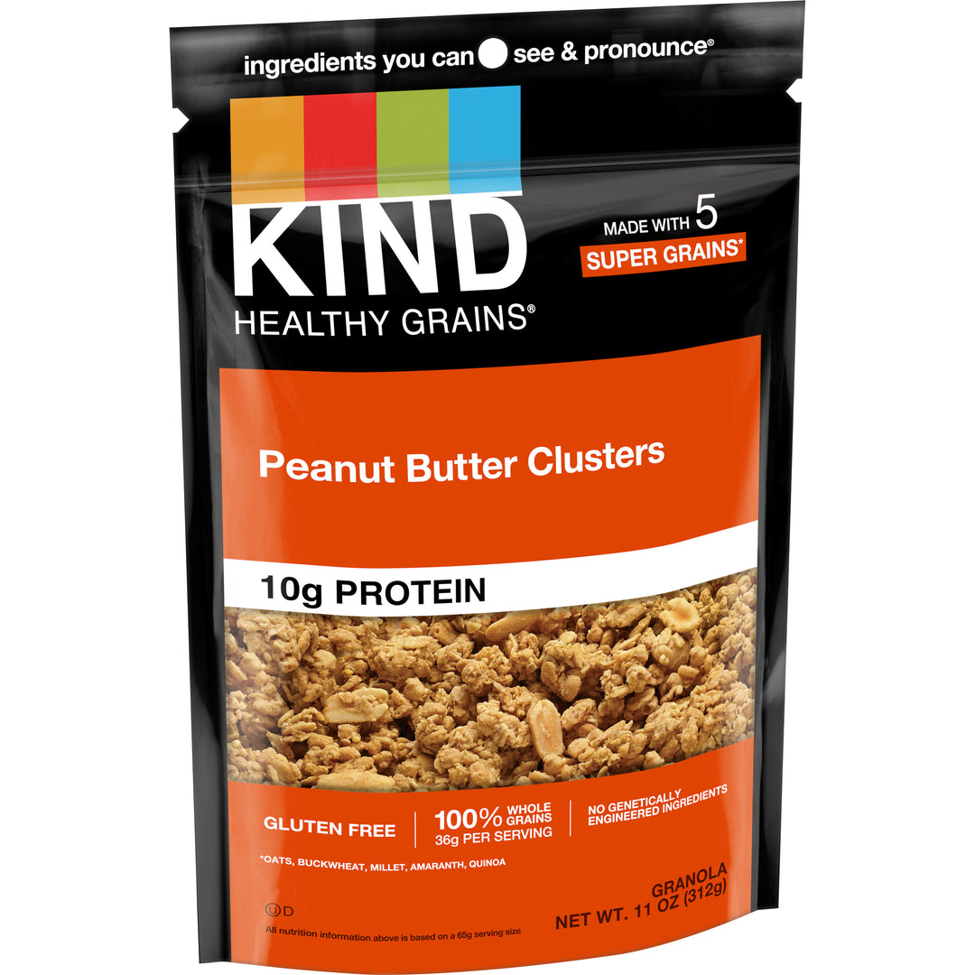 Kind Healthy Snacks Granola Peanut Butter Whole Grain Granola Clusters-11 oz.-6/Case