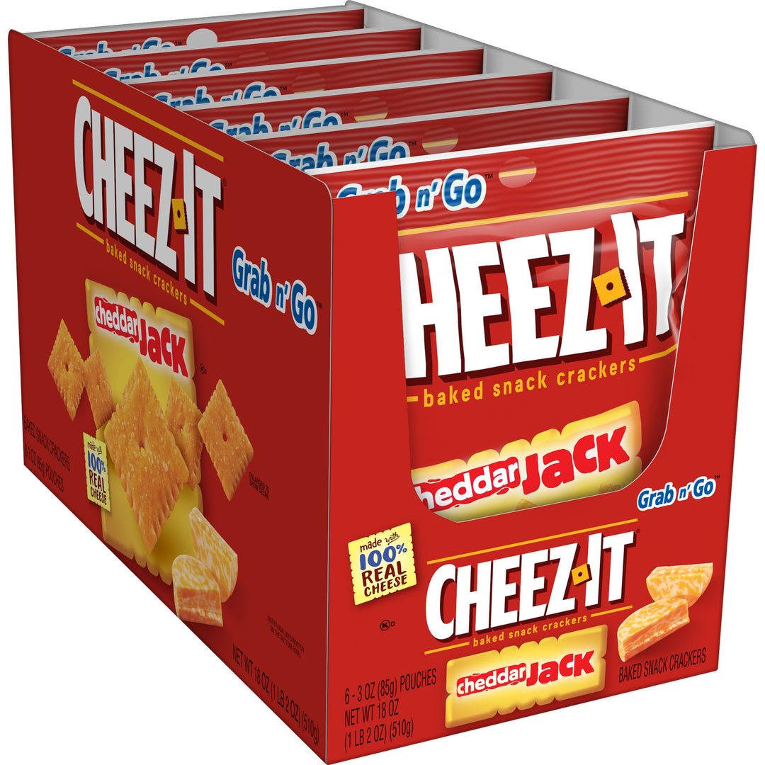 Sunshine Cheez-It Cheddar Jack Cracker-3 oz.-6/Box-6/Case