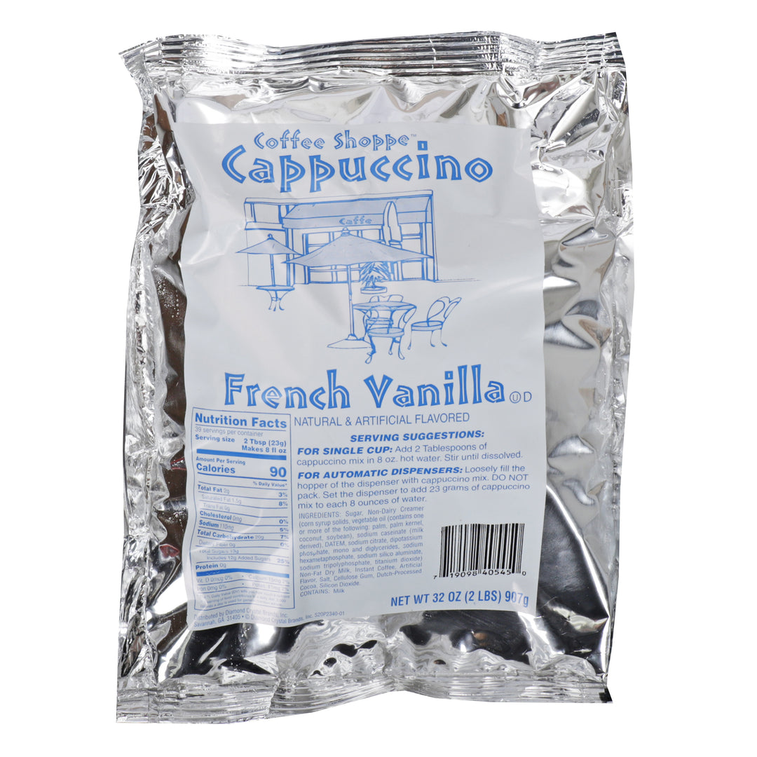 Coffee Shoppe French Vanilla Cappuccino-2 lb.-6/Case