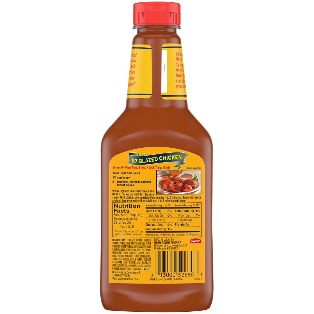 Heinz 57 Squeeze Sauce Bottle-1.25 lb.-12/Case