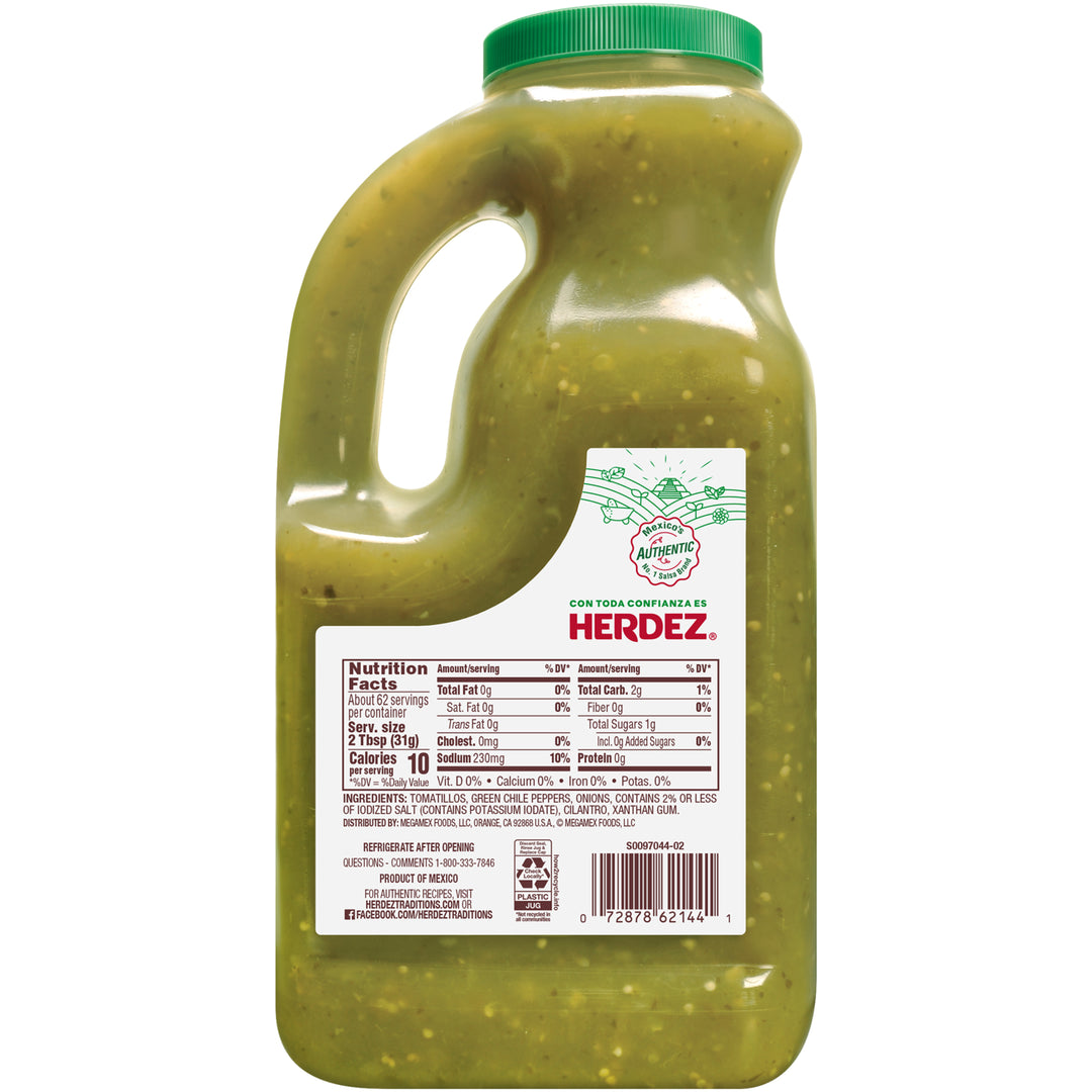 Herdez Picante Verde Salsa Jug-68 oz.-6/Case