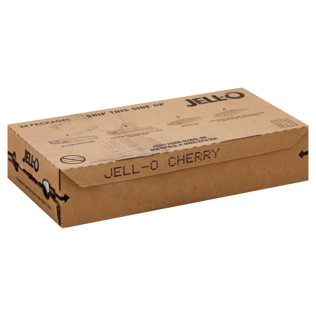 Jell-O Cherry Flavored Gelatin Mix-3 oz.-24/Case