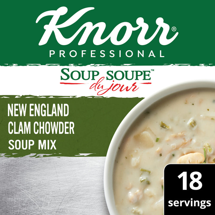 Knorr Soup Du Jour New England Clam Chowder Mix-27 oz.-4/Case