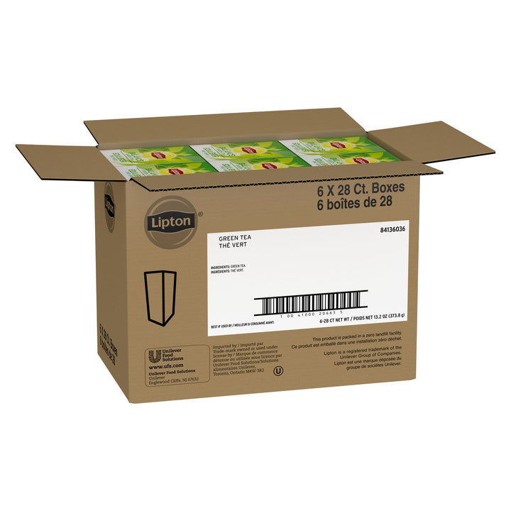 Lipton Hot Tea Bags Green-28 Count-6/Case