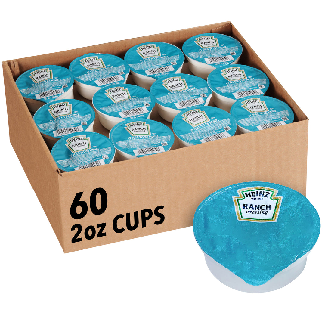 Heinz Ranch Dressing Cup-2 oz.-60/Case MPN# 10013000544303 Round Eye Supply Heinz Ranch Dressing Cup-2 oz.-60/Case MPN# 10013000544303 Round Eye Supply