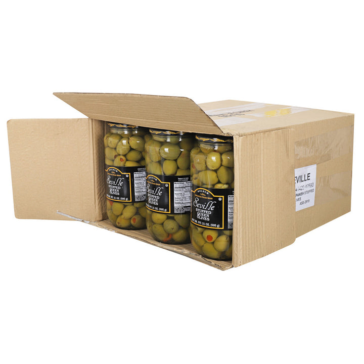 Savor Imports Stuffed Queen Olives Jar-32 oz.-12/Case
