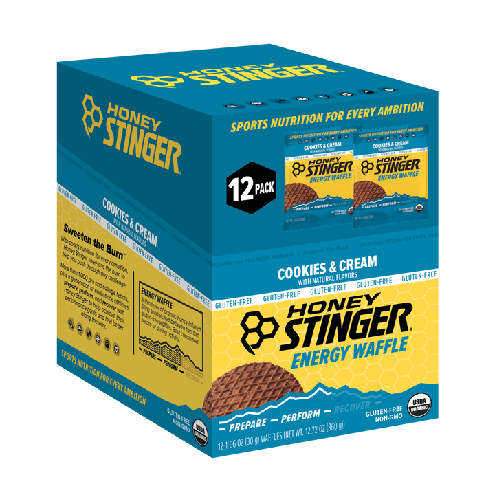 Honey Stinger Organic Cookies & Creme Waffle-1.06 oz.-12/Box-8/Case