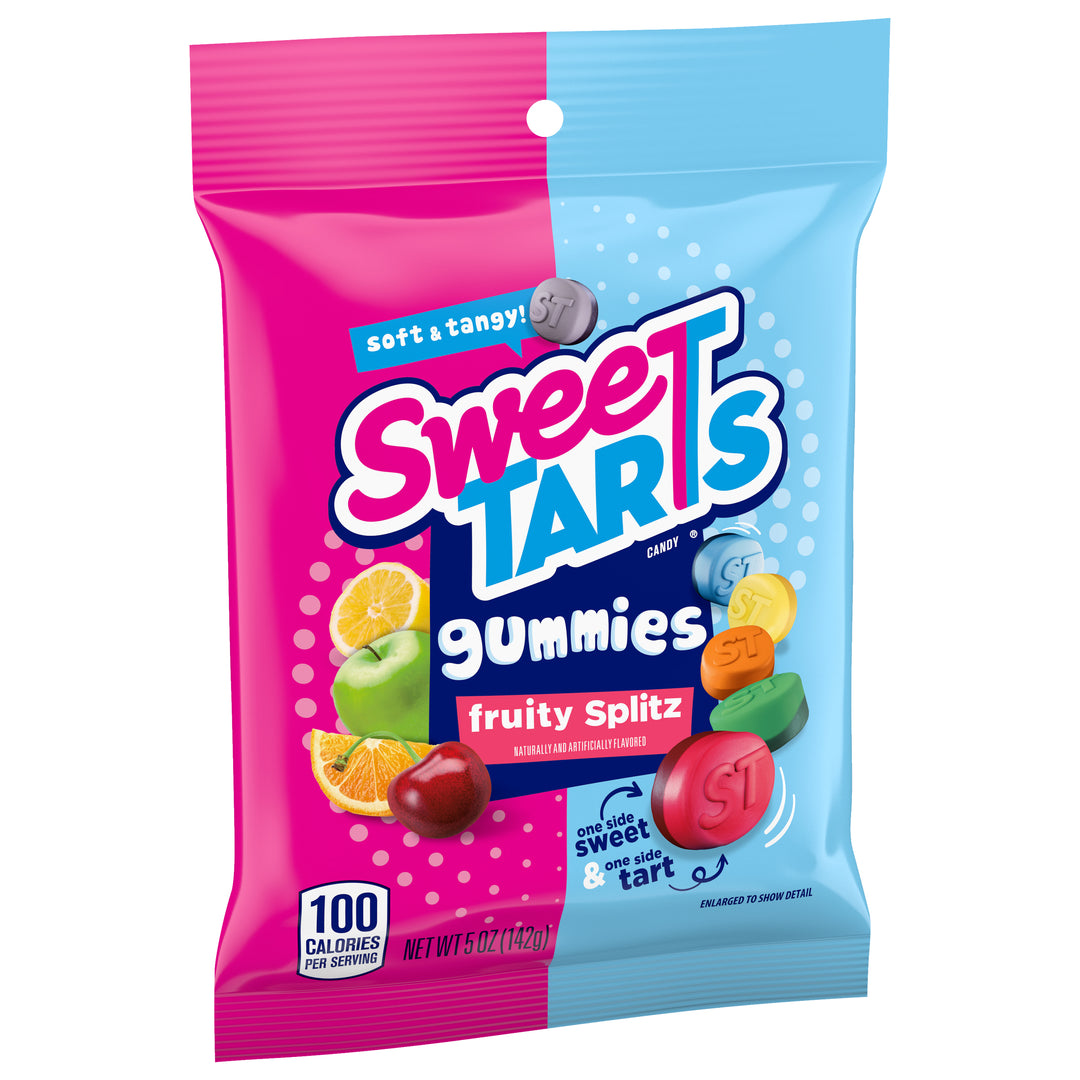 Sweetarts Fruity Splitz Gummy Candy Pouch-5 oz.-12/Case