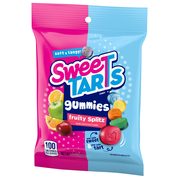 Sweetarts Fruity Splitz Gummy Candy Pouch-5 oz.-12/Case