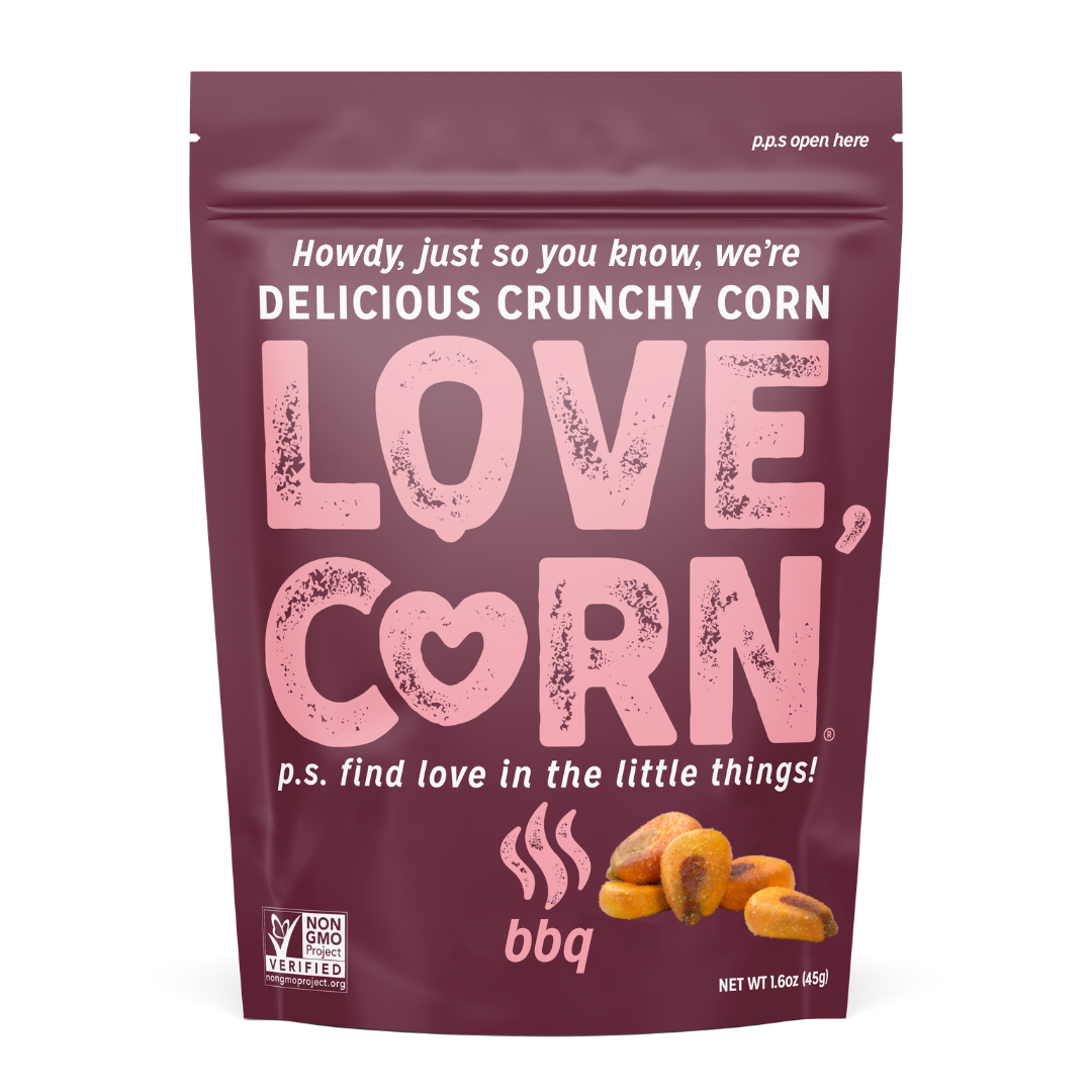 Love Corn Barbecue Impulse Bag-1.6 oz.-10/Case