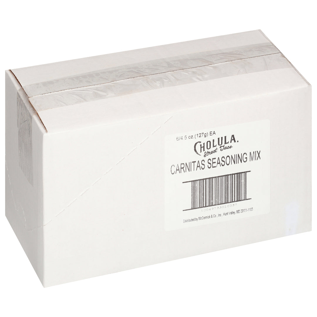 Cholula Street Taco Smoky Chipotle Carnitas Seasoning Packet-4.5 oz.-6/Case