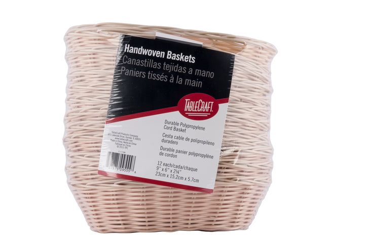 Tablecraft Basket Oval Natural 12 Pack-12 Count-12/Case