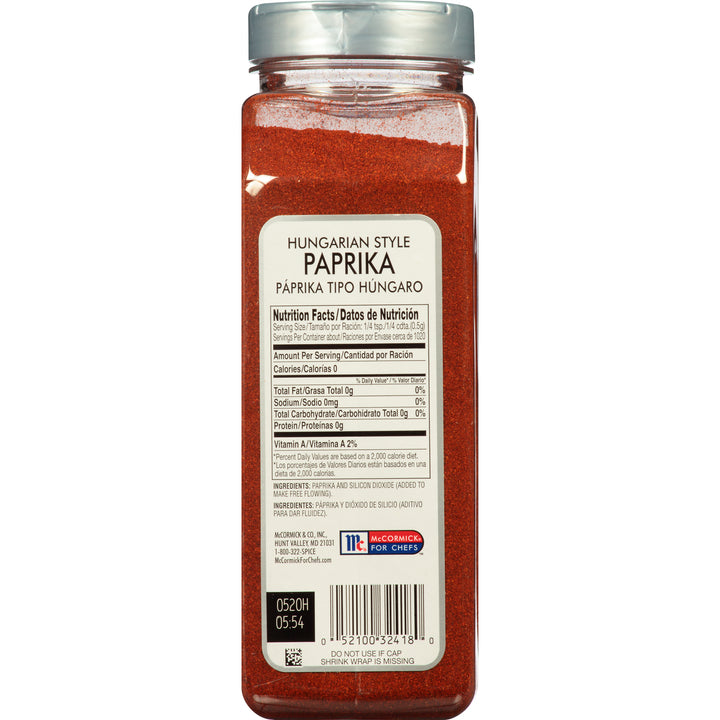 Mccormick Culinary Hungarian Style Paprika-18 oz.-6/Case