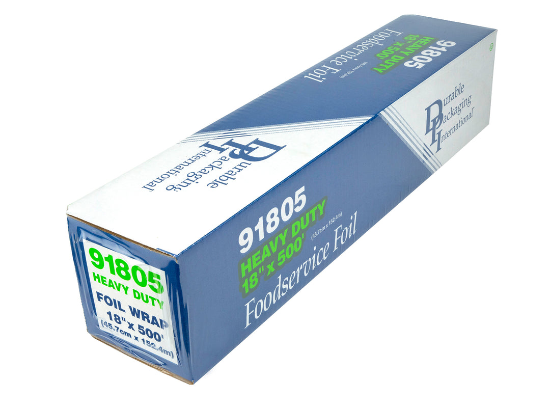 Durable Packaging 18 Inch X500' Heavy Duty Aluminum Foil-1 Roll-1/Case