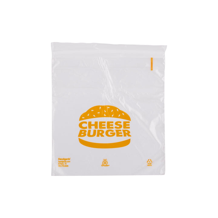 Tuffgards High Density Saddle Printed Cheeseburger Bag-2000 Each-2000/Box-1/Case