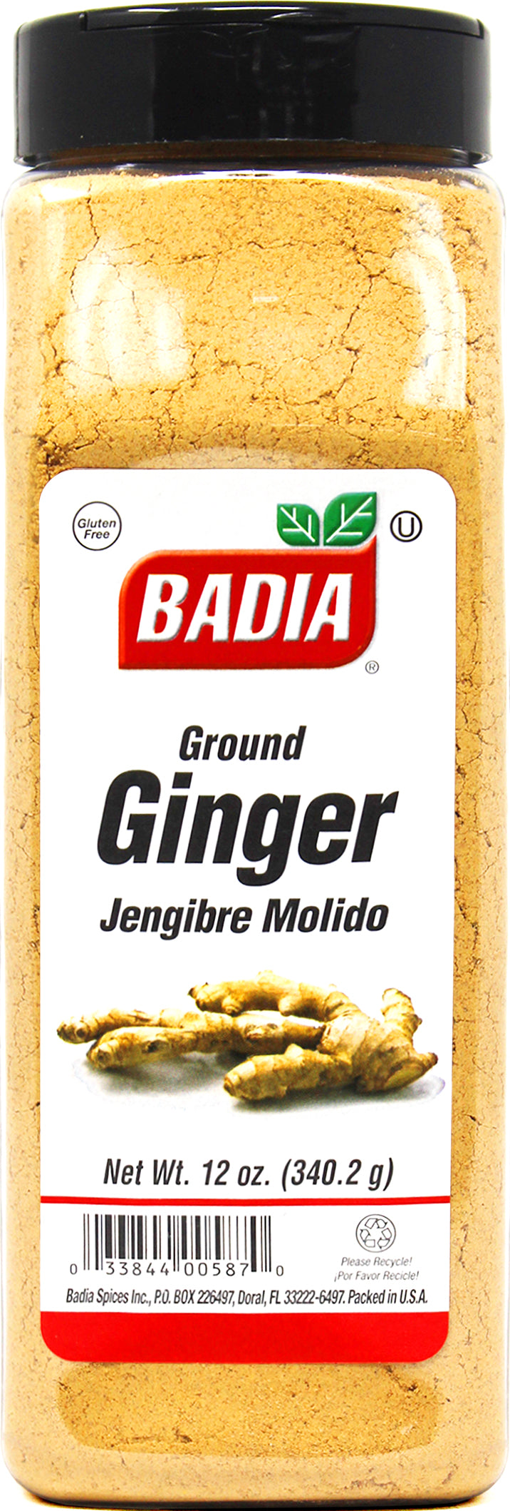 Badia Ground Ginger-12 oz.-6/Case