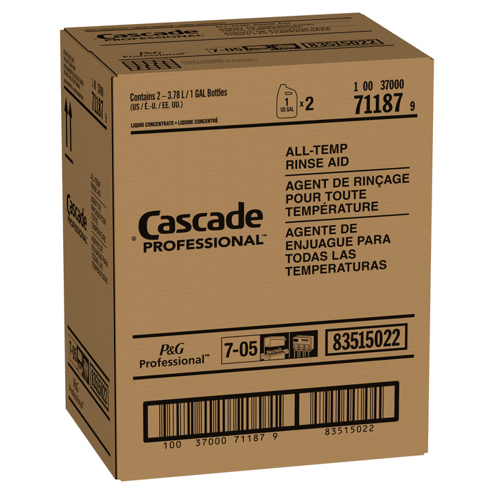 Cascade Professional All Temp Rinse Aid Concentrate Closed Loop-1 Gallon-2/Case
