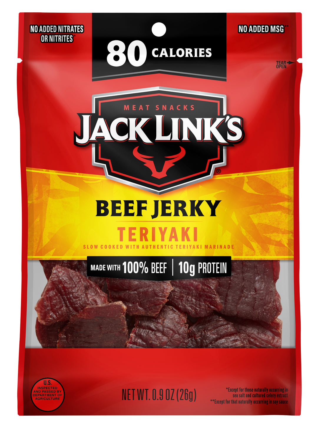 Jack Link's Teriyaki Beef Jerky-0.9 oz.-48/Case