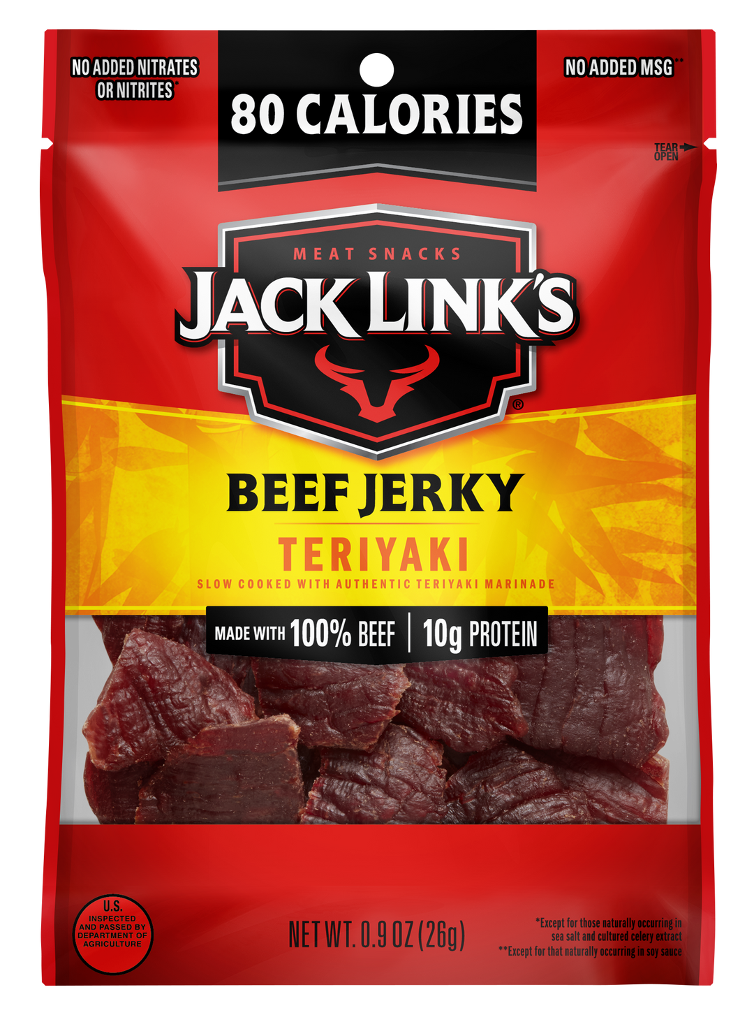 Jack Link's Teriyaki Beef Jerky-0.9 oz.-48/Case