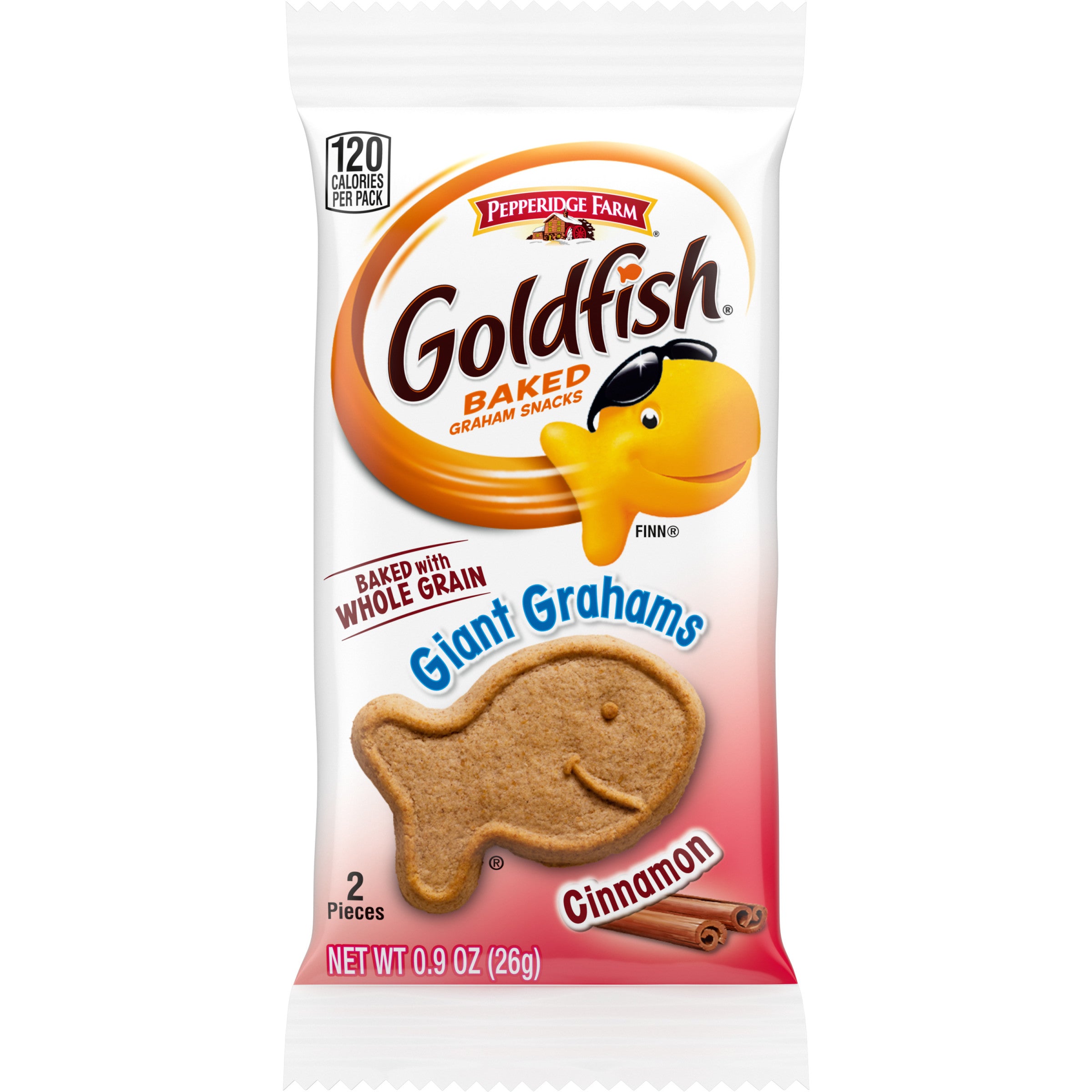 Pepperidge Farms Goldfish Cinnamon Whole Grain Giant Grahams-0.9